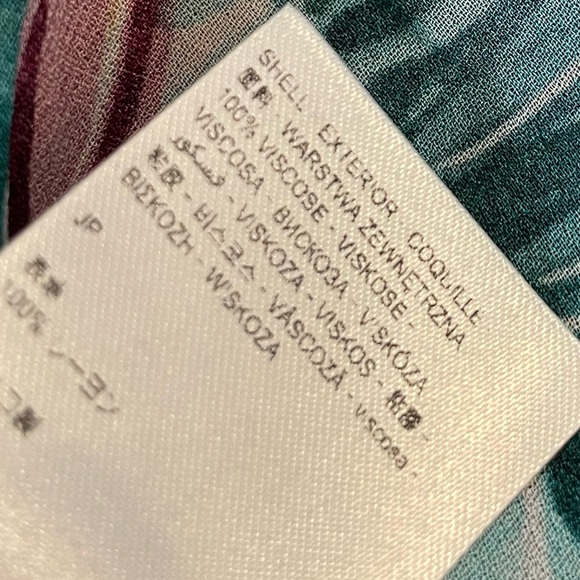 DESIGUAL Pretty Floral Kimono-Style Flowy Blouse Designer Top. Size S - Picture 8 of 10